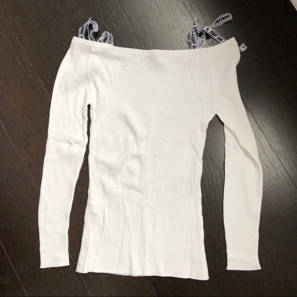 Sandro off shoulder tied sweater - Picture 5 of 6